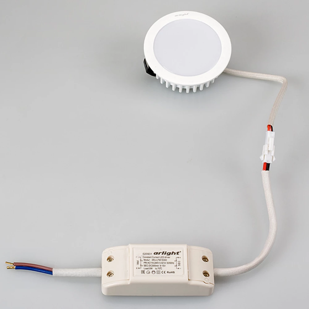 Светодиодный светильник LTM-R70WH-Frost 4.5W White 110deg (Arlight, IP40 Металл, 3 года) 020769 - Viokon.com