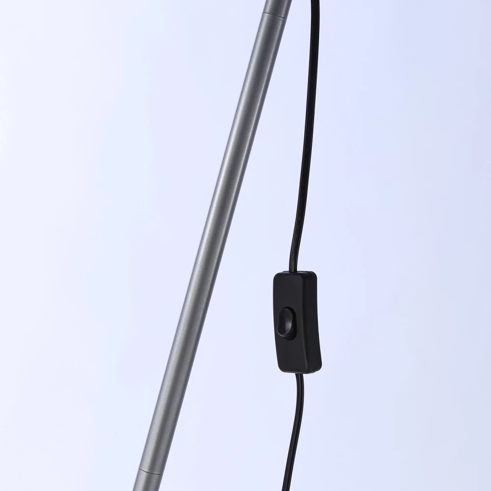 Светильник напольный с выключателем на проводе TR97615 SL серебро E27 max 40W D245*1760 - Viokon.com