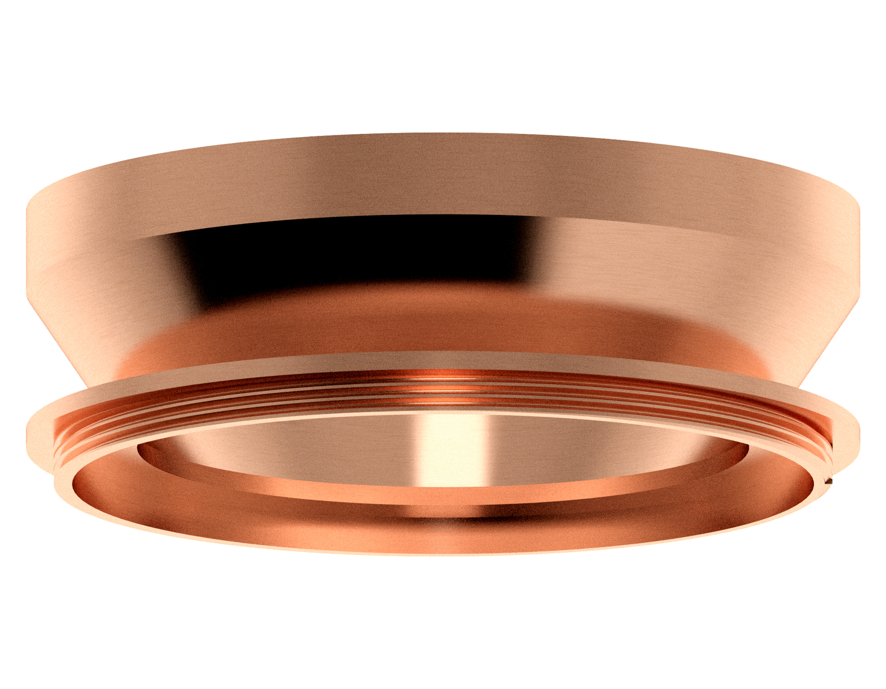 Насадка задняя накладная для корпуса светильника с диаметром отверстия D85mm N8912 PPG золото розовое полированное D85*H30mm Out25mm GX53 - Viokon.com