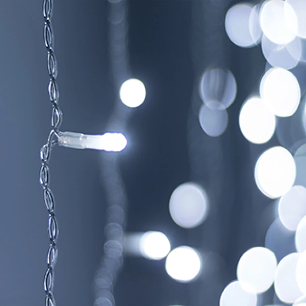 Светодиодная гирлянда ARD-CURTAIN-HOME-1500x1500-CLEAR-144LED White (230V, 6W) (Ardecoled, IP20) 024829 - Viokon.com