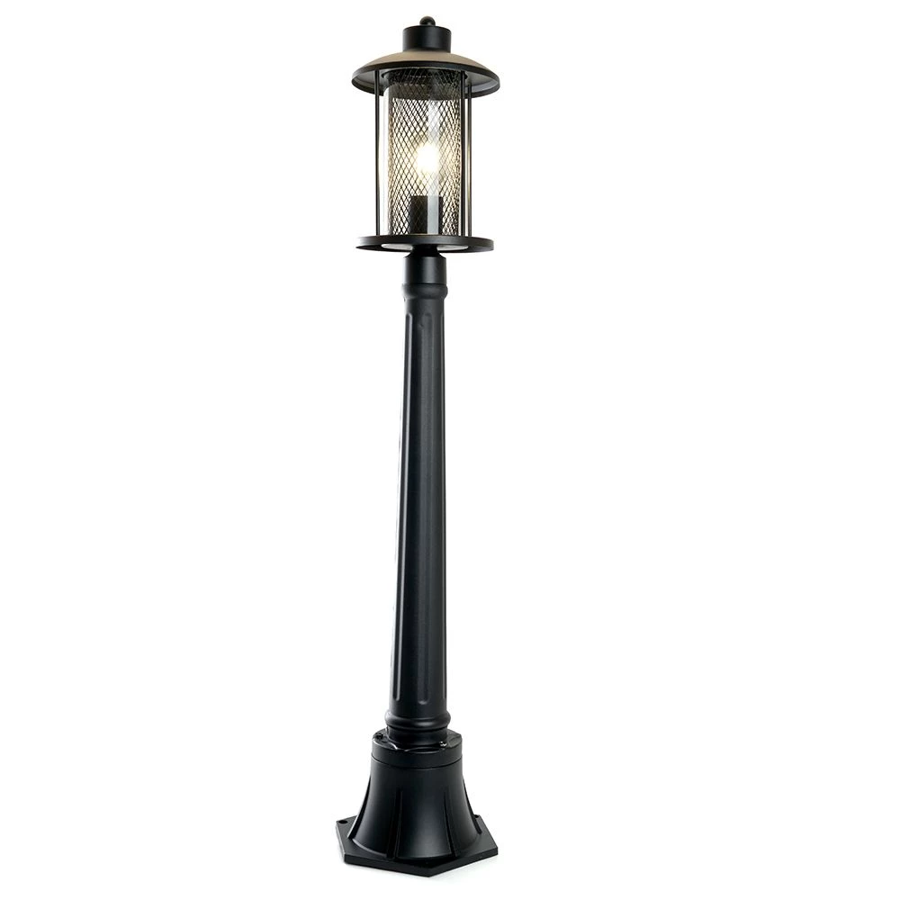 Светильник садово-парковый Feron PL726  столб 60W E27 230V, черный (48391) - Viokon.com