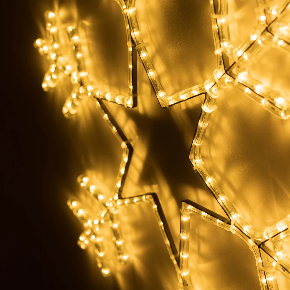Фигура светодиодная ARD-SNOWFLAKE-M4-750x750-324LED Warm (230V, 18W) (Ardecoled, IP65) 034252 - Viokon.com