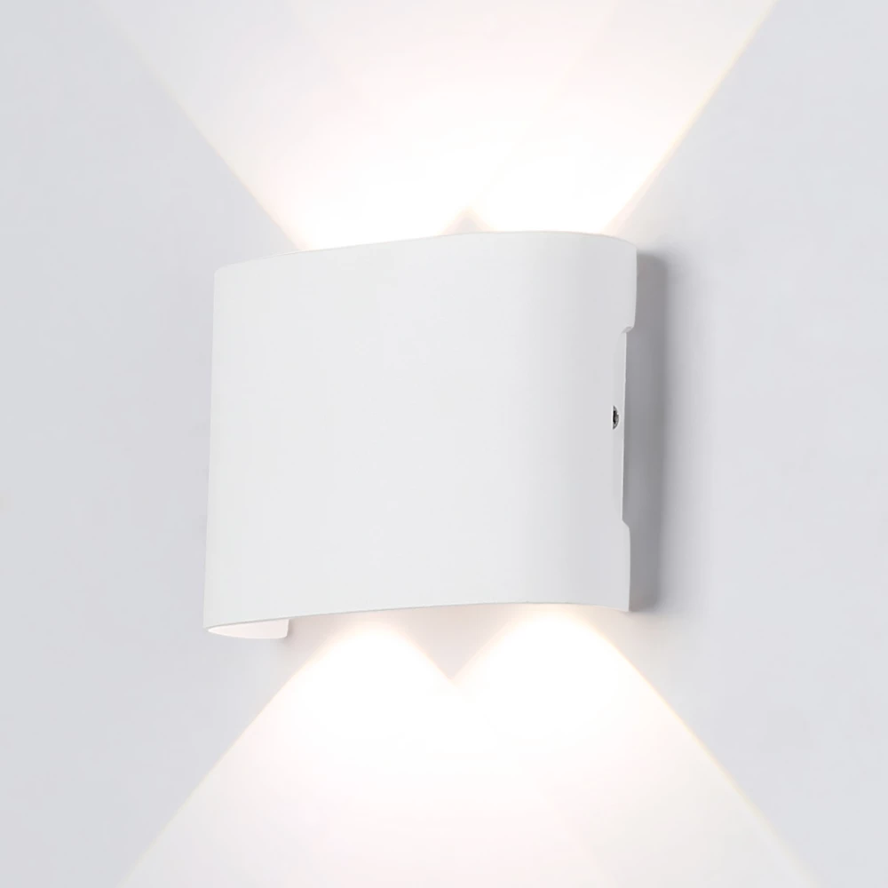 Уличный настенный архитектурный светодиодный светильник ST4451/4 WH белый IP65 LED 4200K 4W 106*80*37 - Viokon.com