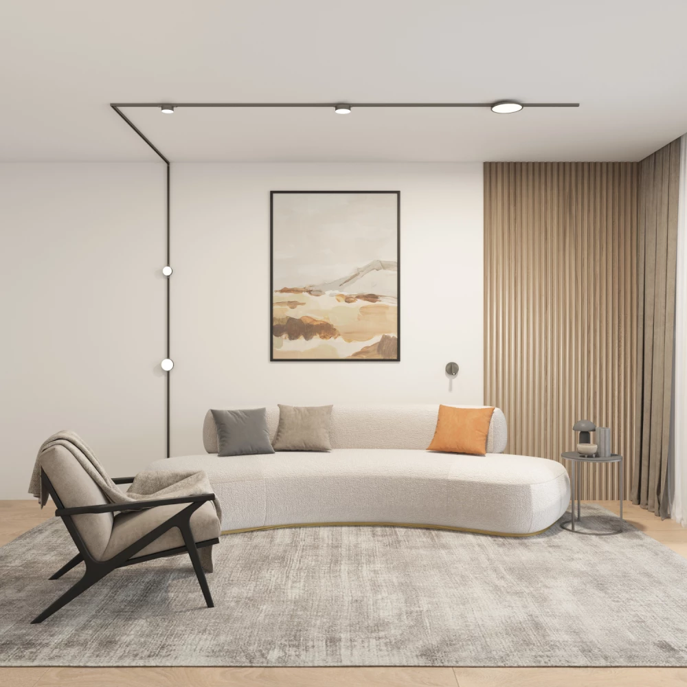 DK5072-DN Бра SHINE WALL со светодиодом D104H68 IP20 3000К 3W RA90 темный никель алюминий - Viokon.com