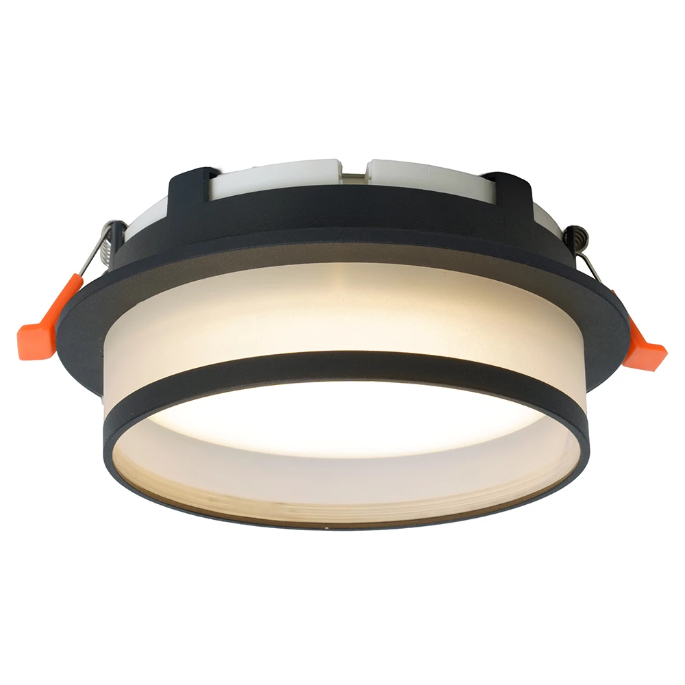 Светильник встраиваемый Feron DL700  потолочный GX70 черный круг (51094) - Viokon.com