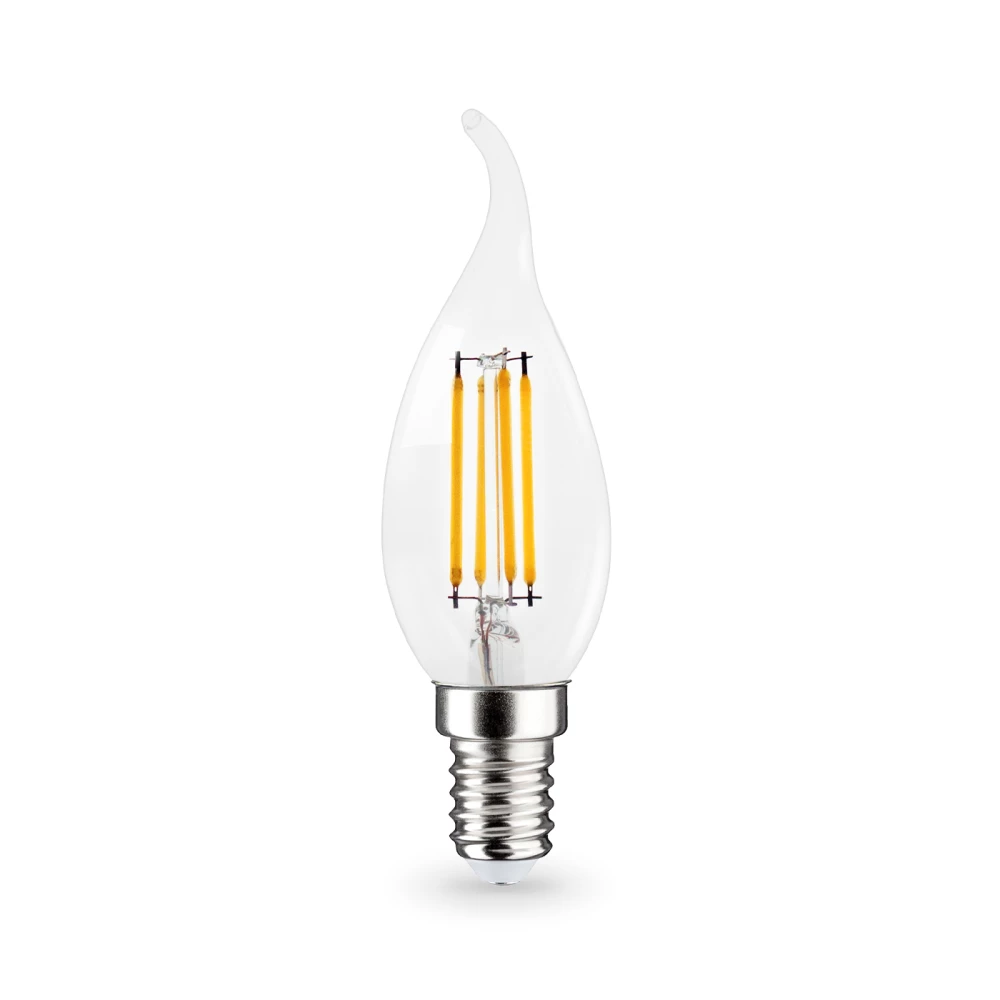 Лампа светодиодная Свеча на ветру CF35 11W 4000K 351124 Filament LED CF35 11W E14 4000K 220-240V - Viokon.com