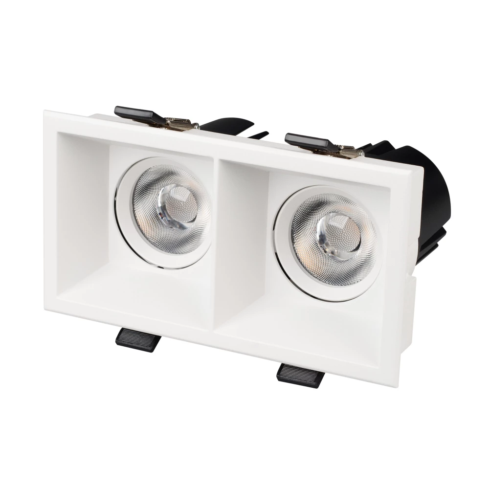 Светильник MS-FLOW-BUILT-S157x85-2x12W Warm3000 (WH, 55 deg, 230V) (Arlight, IP20 Металл, 5 лет) 055920 - Viokon.com