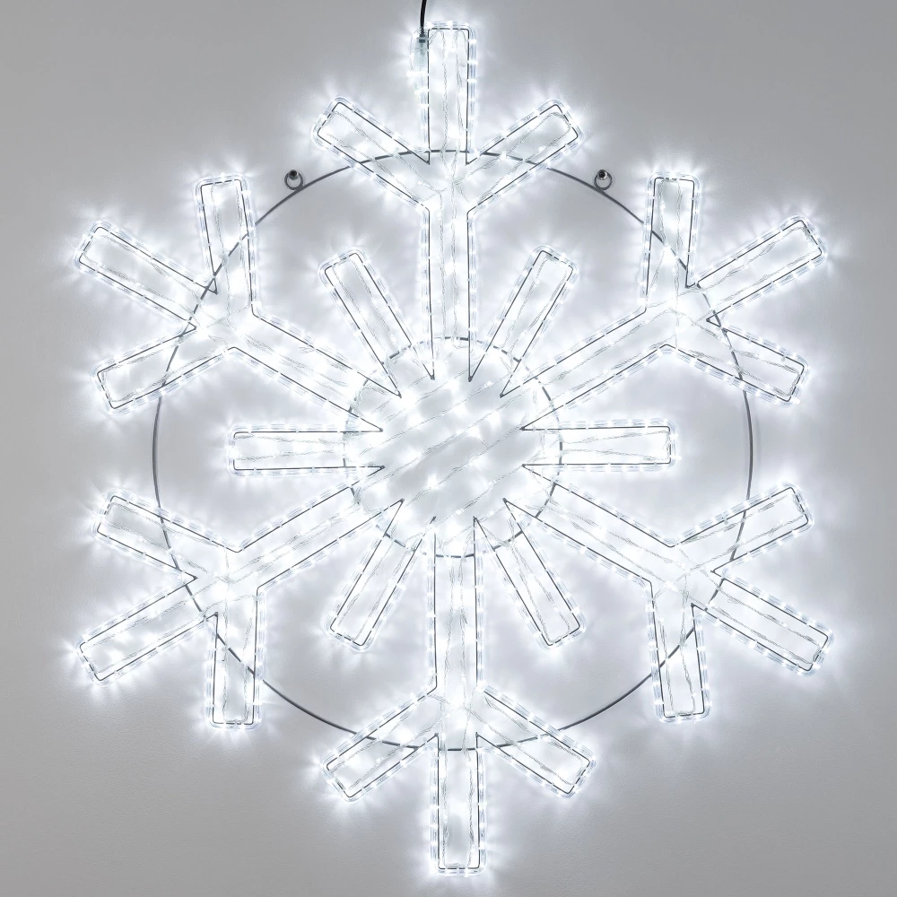 Фигура светодиодная ARD-SNOWFLAKE-M11-1250x1200-604LED White (230V, 36.5W) (Ardecoled, IP65) 034260 - Viokon.com