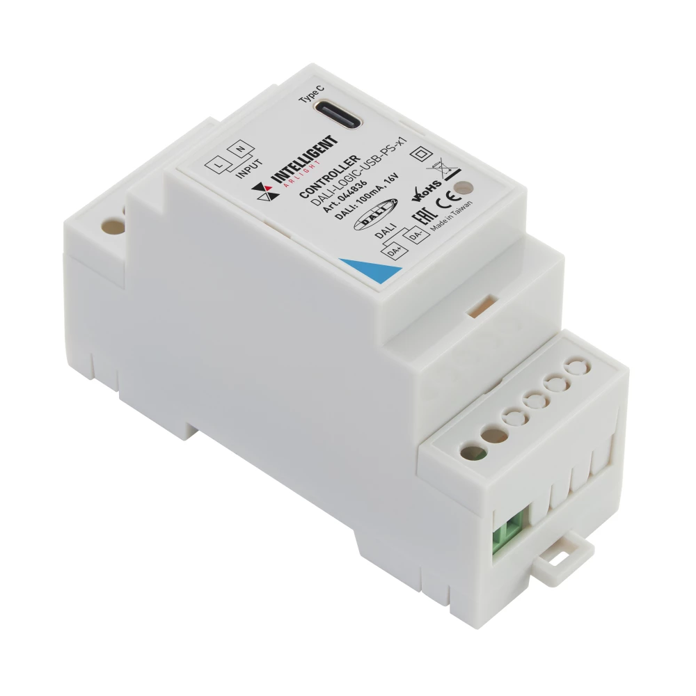 INTELLIGENT ARLIGHT Контроллер DALI-LOGIC-USB-PS-x1 (BUS/230V) (IARL, IP20 Пластик, 2 года) 044836 - Viokon.com