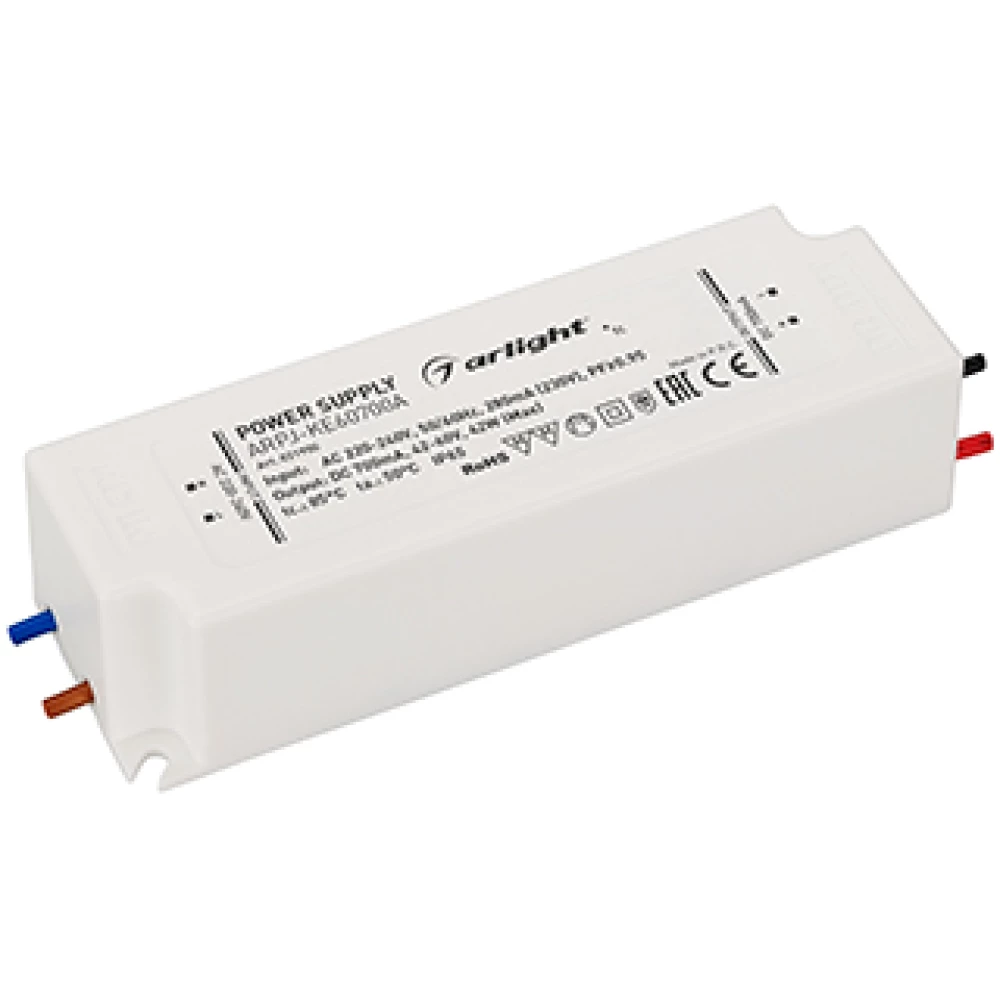 Блок питания ARPJ-KE60700A (42W, 700mA, PFC) (Arlight, IP65 Пластик, 5 лет) 021900 - Viokon.com