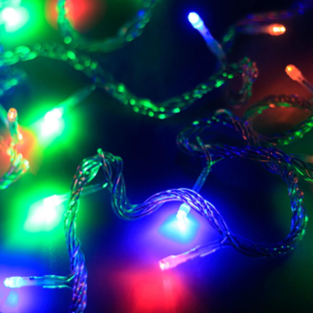 Светодиодная гирлянда ARD-STRING-HOME-5000-CLEAR-50LED-LIVE RGB (230V, 3.5W) (Ardecoled, IP20) 025763 - Viokon.com