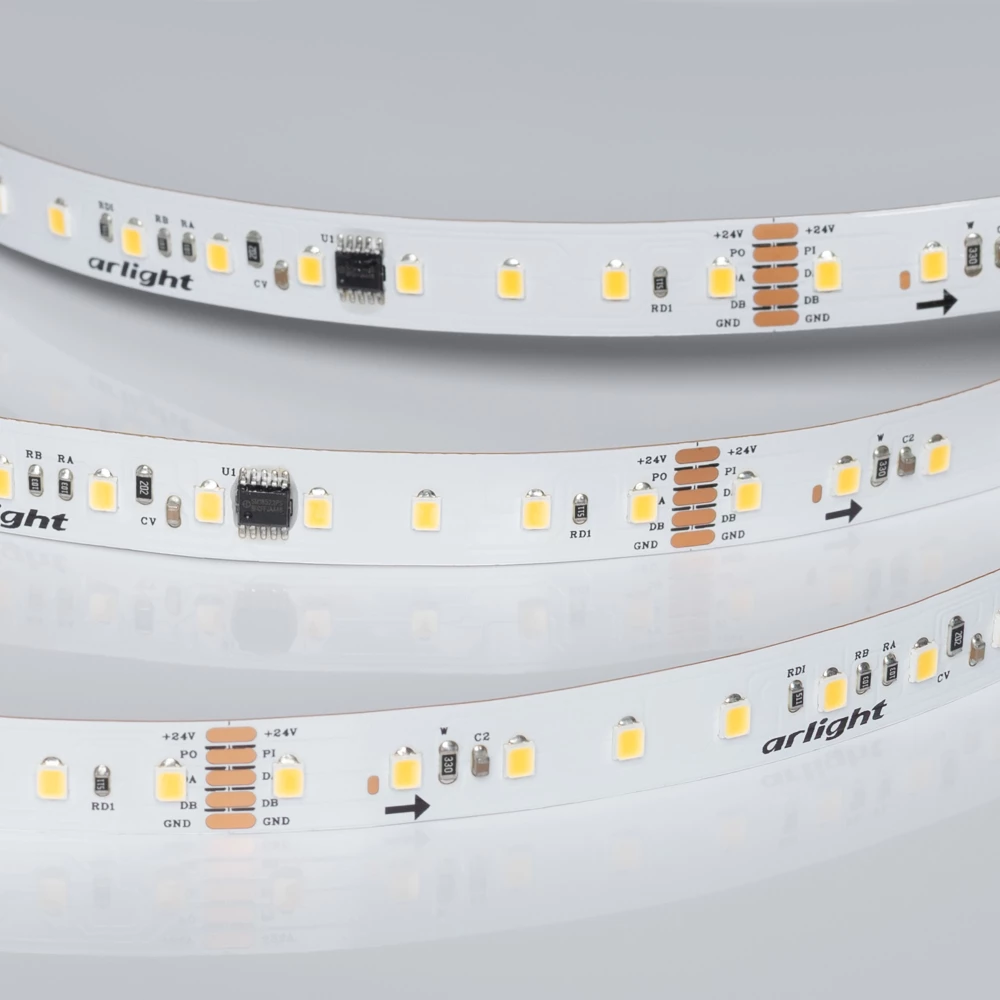 Лента DMX-A96-12mm 24V Day4000-PX12 (14 W/m, IP20, 5m) (Arlight, CRI>90) 058172 - Viokon.com
