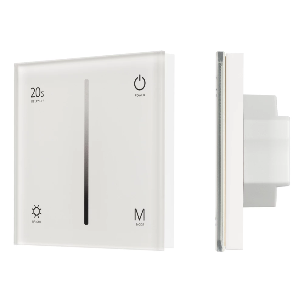 Панель SMART-P6-DIM-G-IN White (12-24V, 4x3A, Sens, 2.4G) (Arlight, IP20 Пластик, 5 лет) 034781 - Viokon.com