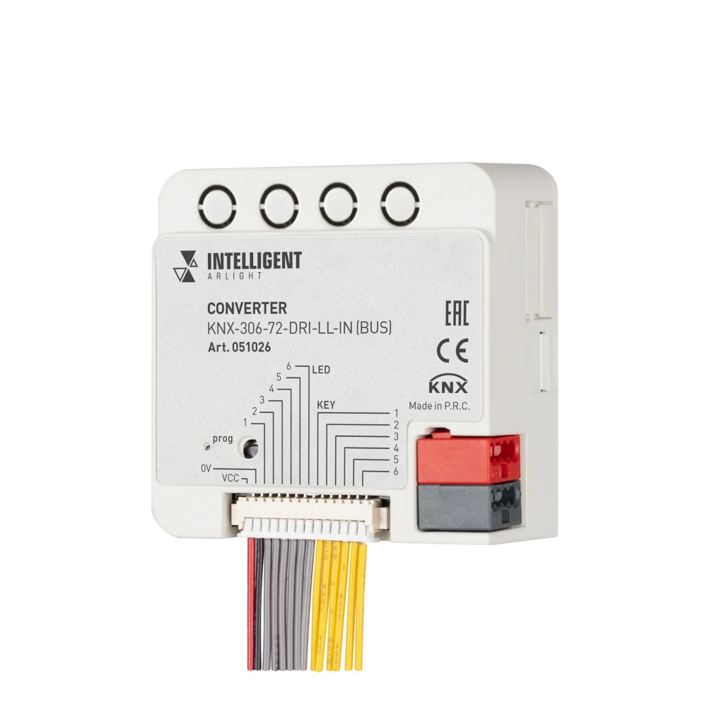 INTELLIGENT ARLIGHT Конвертер KNX-306-72-DRI-LL-IN (BUS) (IARL, IP20 Пластик, 2 года) 051026 - Viokon.com