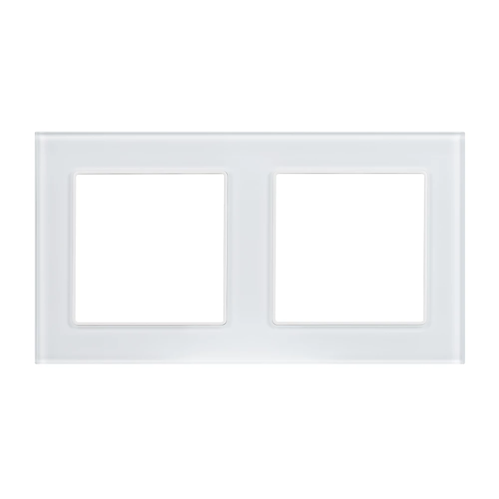 Рамка стеклянная FRM-GLARE-GS-2-WH (Arlight, -) 043796 - Viokon.com