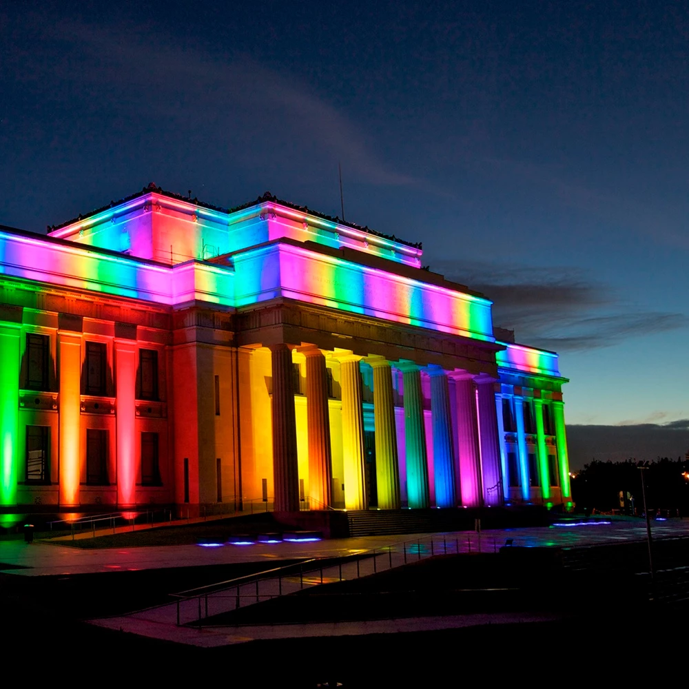 Светодиодный светильник ландшафтно-архитектурный Feron LL-884  85-265V 18W зеленый IP65 (32236) - Viokon.com