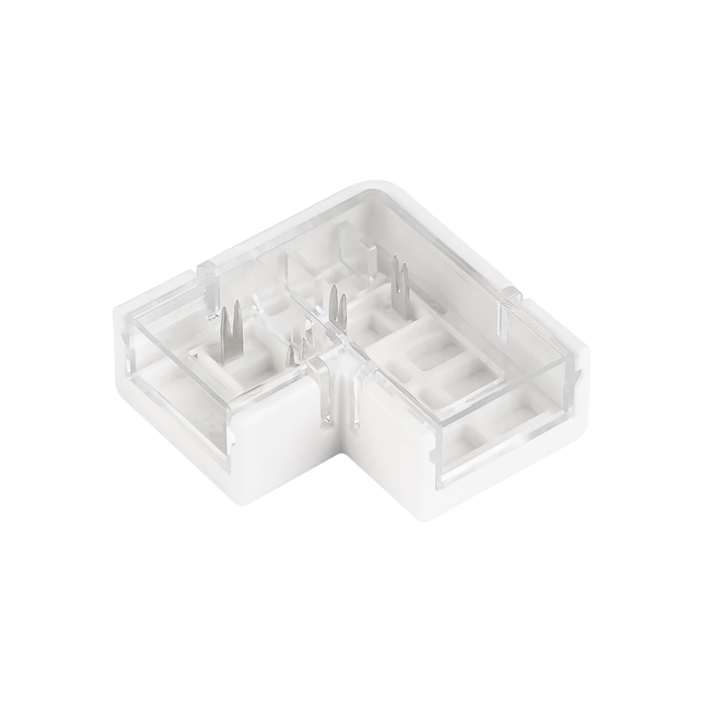 Коннектор угловой COB-MONO-8mm-2pin-STS-IP68 (Arlight, Прозрачный) 059157 - Viokon.com