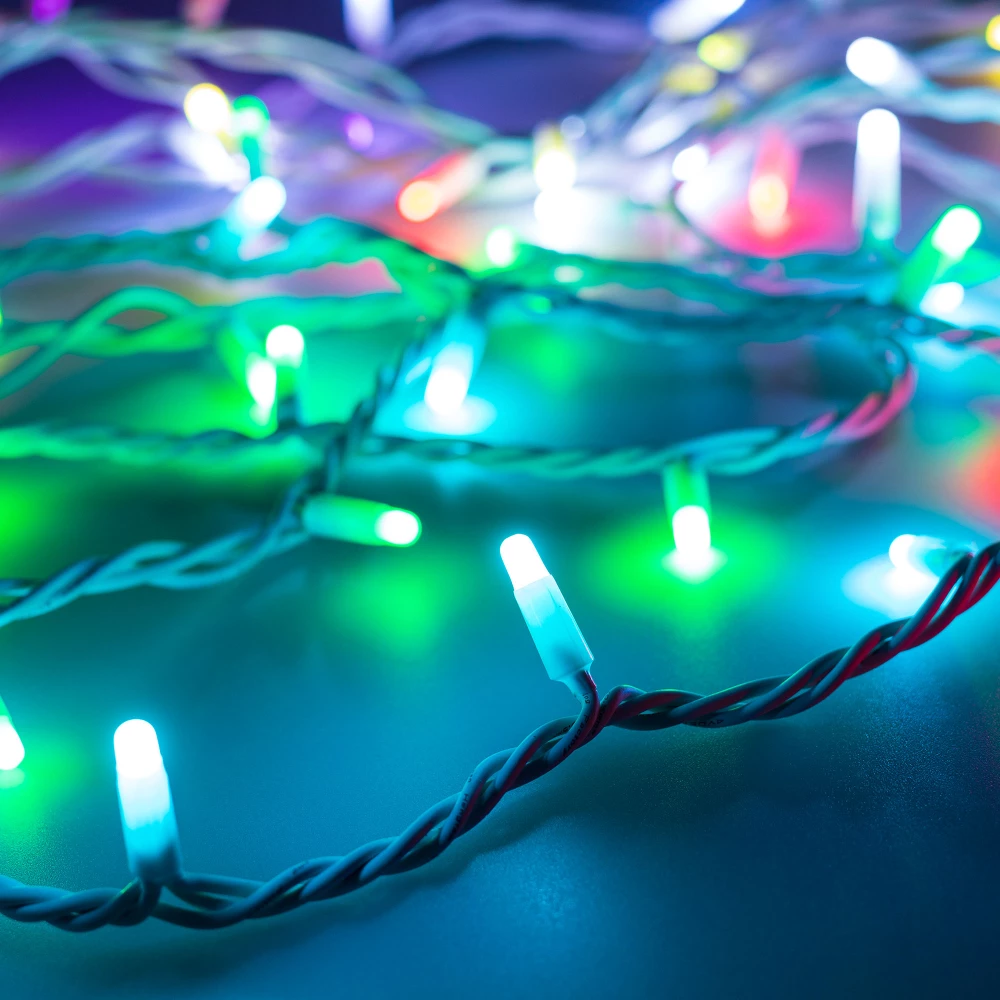 Светодиодная гирлянда ARD-STRING-PRO-10000-WHITE-100LED-MILK-LIVE RGB-DMX (24V, 10W) (Ardecoled, IP65) 031756 - Viokon.com