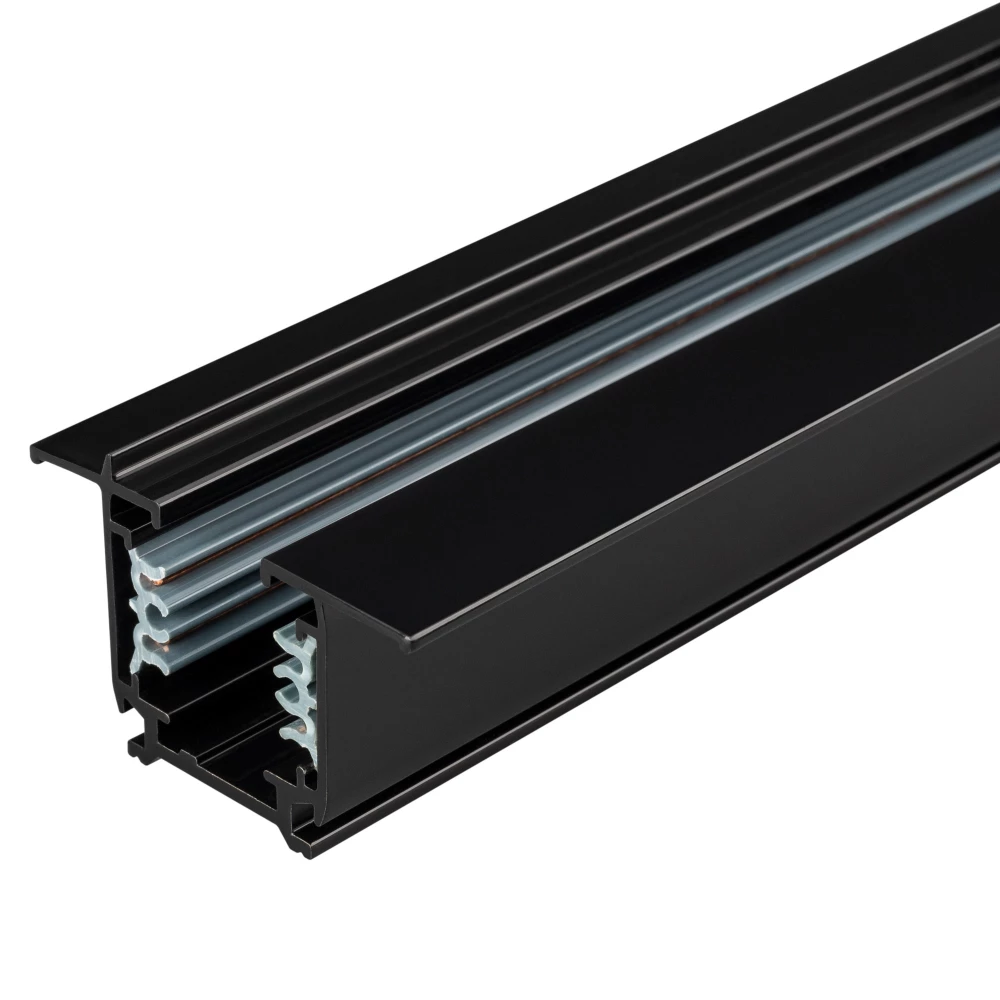 Трек встраиваемый LGD-4TR-TRACK-F-1000-BK-M (C) (Arlight, IP20 Металл, 3 года) 028837(1) - Viokon.com