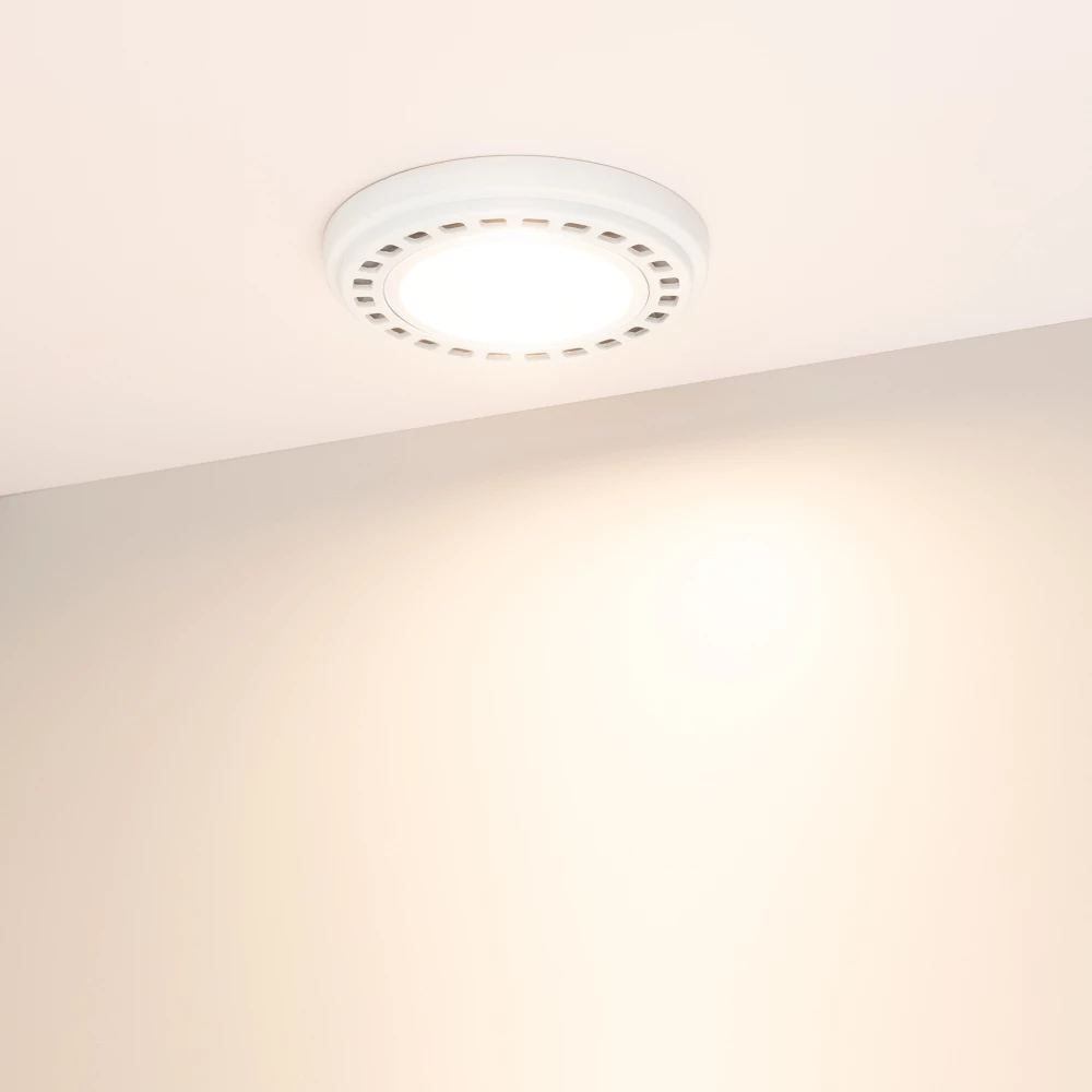 Лампа AR111-UNIT-GU10-15W-DIM Warm3000 (WH, 120 deg, 230V) (Arlight, Металл) 026890 - Viokon.com