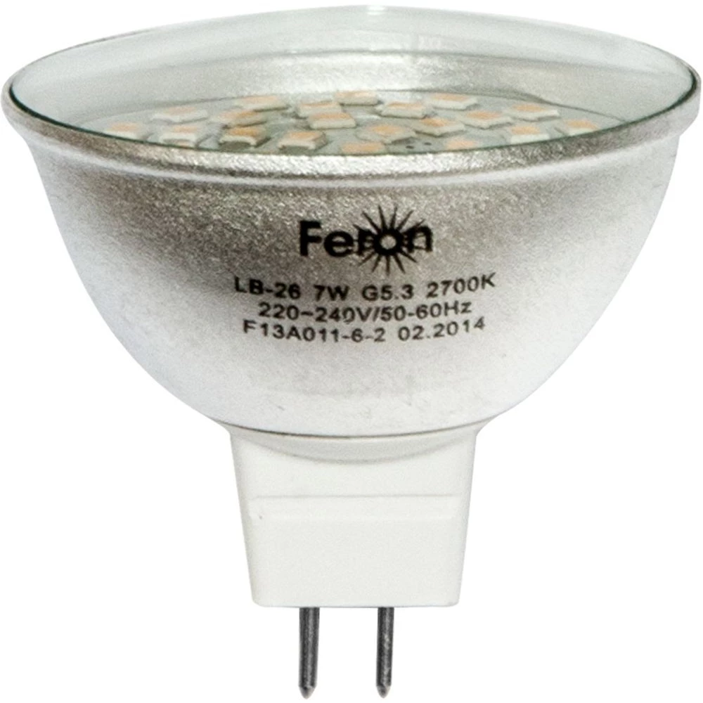 Лампа светодиодная Feron LB-26 MR16 G5.3 7W 2700K (25441) - Viokon.com