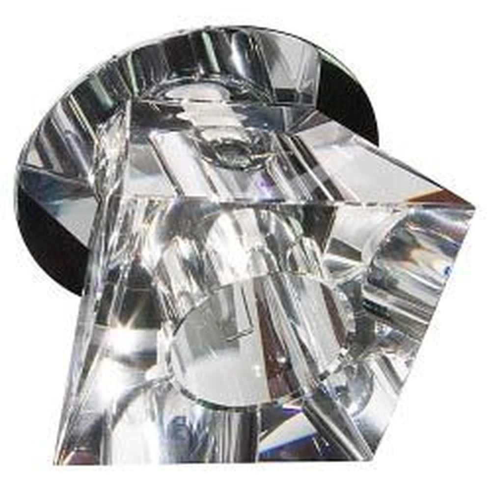 Светильник потолочный, JC G4 с прозрачным стеклом, хром, C1005A (19627) - Viokon.com