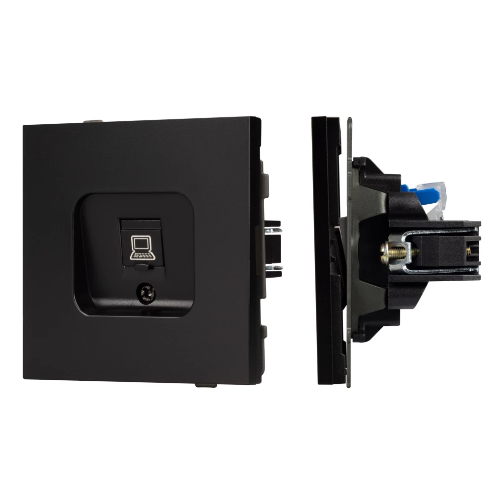 Механизм компьютерной розетки SCT-TENDO-MPC1-PL-BK (RJ-45, CAT6) (Arlight, Черный) 054104 - Viokon.com