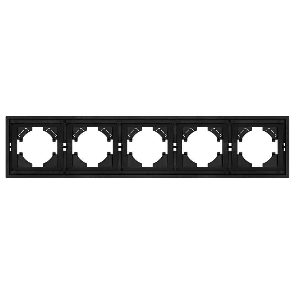 Рамка пластиковая FRM-TENDO-SFPL-5-BK (Arlight, Матовый черный) 054657 - Viokon.com