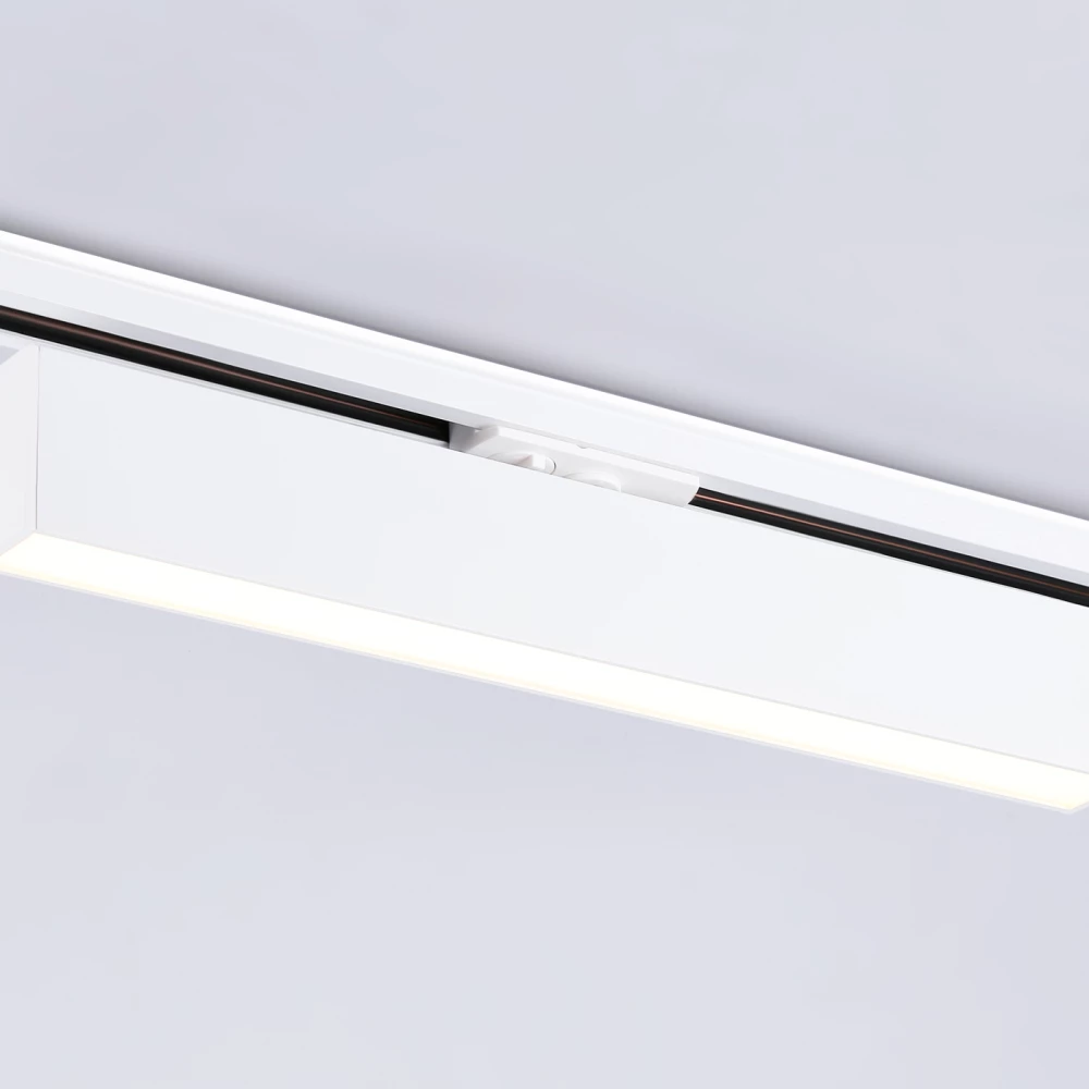 Трековый однофазный светодиодный светильник GL6769 WH белый LED 24W 3000K 600*22*48 - Viokon.com