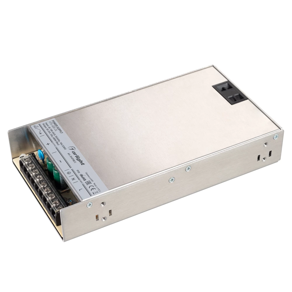Блок питания HTS-600-24 (24V, 25A, 600W) (Arlight, IP20 Сетка, 3 года) 014978(1) - Viokon.com