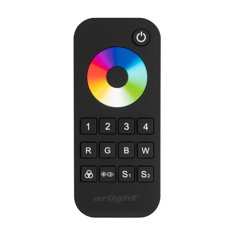 Пульт SMART-R26-RGBW Black (4 зоны, 2.4G) (Arlight, IP20 Пластик, 5 лет) 023477 - Viokon.com