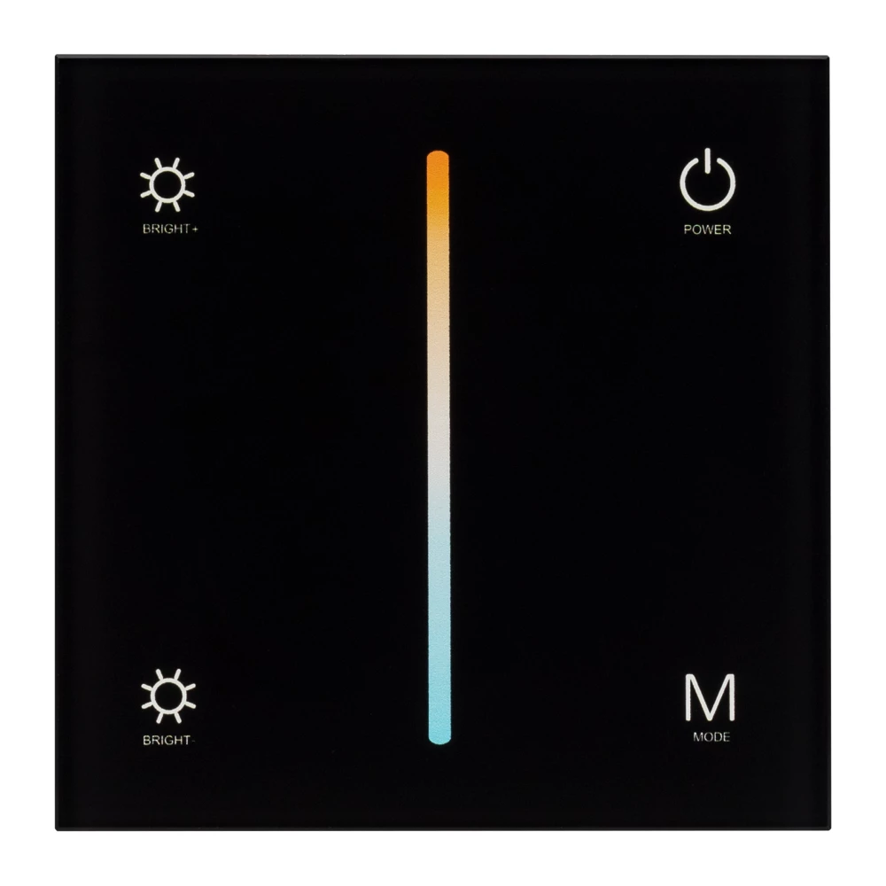 Панель SMART-P21-MIX-G-IN Black (12-24V, 4x3A, Sens, 2.4G) (Arlight, IP20 Пластик, 5 лет) 033765 - Viokon.com