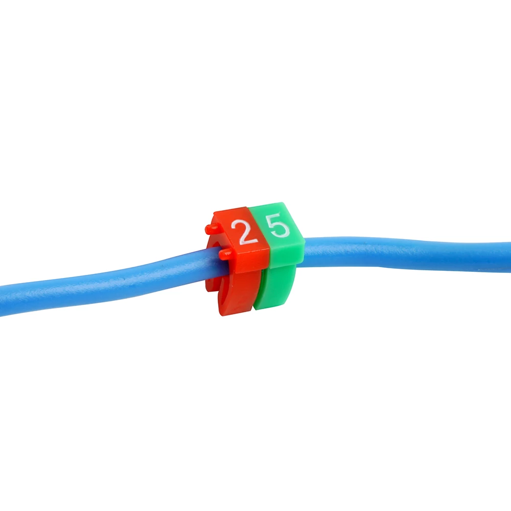 Маркер кабельный наборный "0-9" STEKKER 1,5 мм2 CBMR-MKN15 (150шт/упак - 10 отрез. по 15 шт.) (49396) - Viokon.com