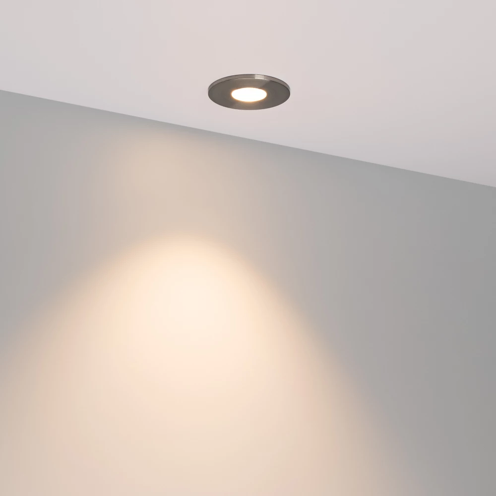 Светильник MS-GLORY-BUILT-R54-5W Warm3000 (NI, 60 deg, 230V) (Arlight, IP54 Металл, 5 лет) 047291 - Viokon.com