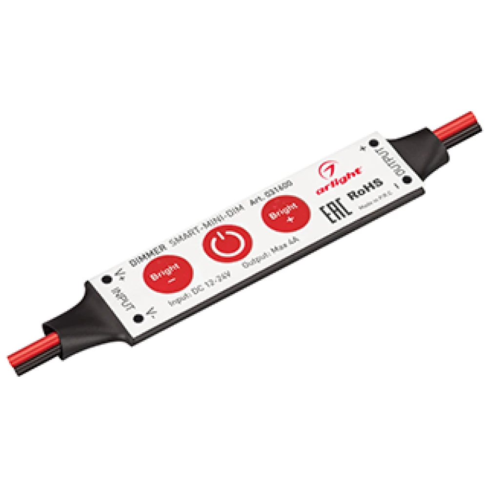 Диммер SMART-MINI-DIM (12-24V, 1x4A) (Arlight, IP20 Пластик, 5 лет) 031600 - Viokon.com