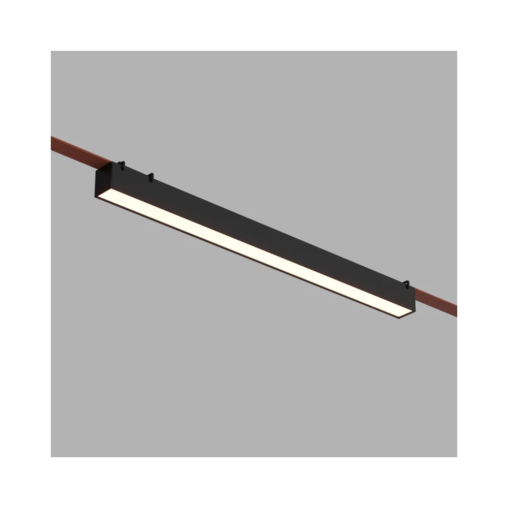 DK5676-BK Cветильник для трека-ремня Belty Smart серия Linear со светодиодом L642W40H45мм 48V DC 24W RA90 120 2700-6500K IP20 черный алюминий - Viokon.com