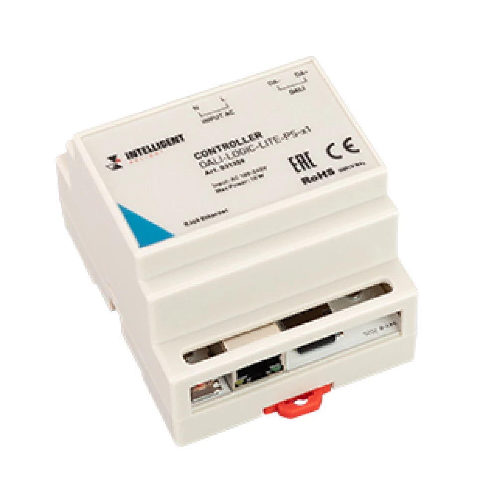INTELLIGENT ARLIGHT Контроллер DALI-LOGIC-LITE-PS-x1 (230B, Ethernet) (IARL, IP20 Пластик, 2 года) 031359 - Viokon.com