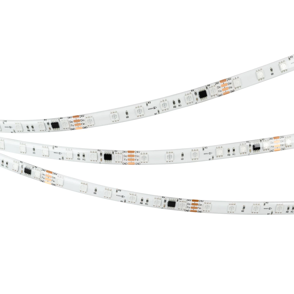 Лента герметичная SPI-SE-B60-10mm 24V RGB-PX6-BPT (12 W/m, IP65, 5060, 5m) (Arlight, бегущий огонь) 039601 - Viokon.com