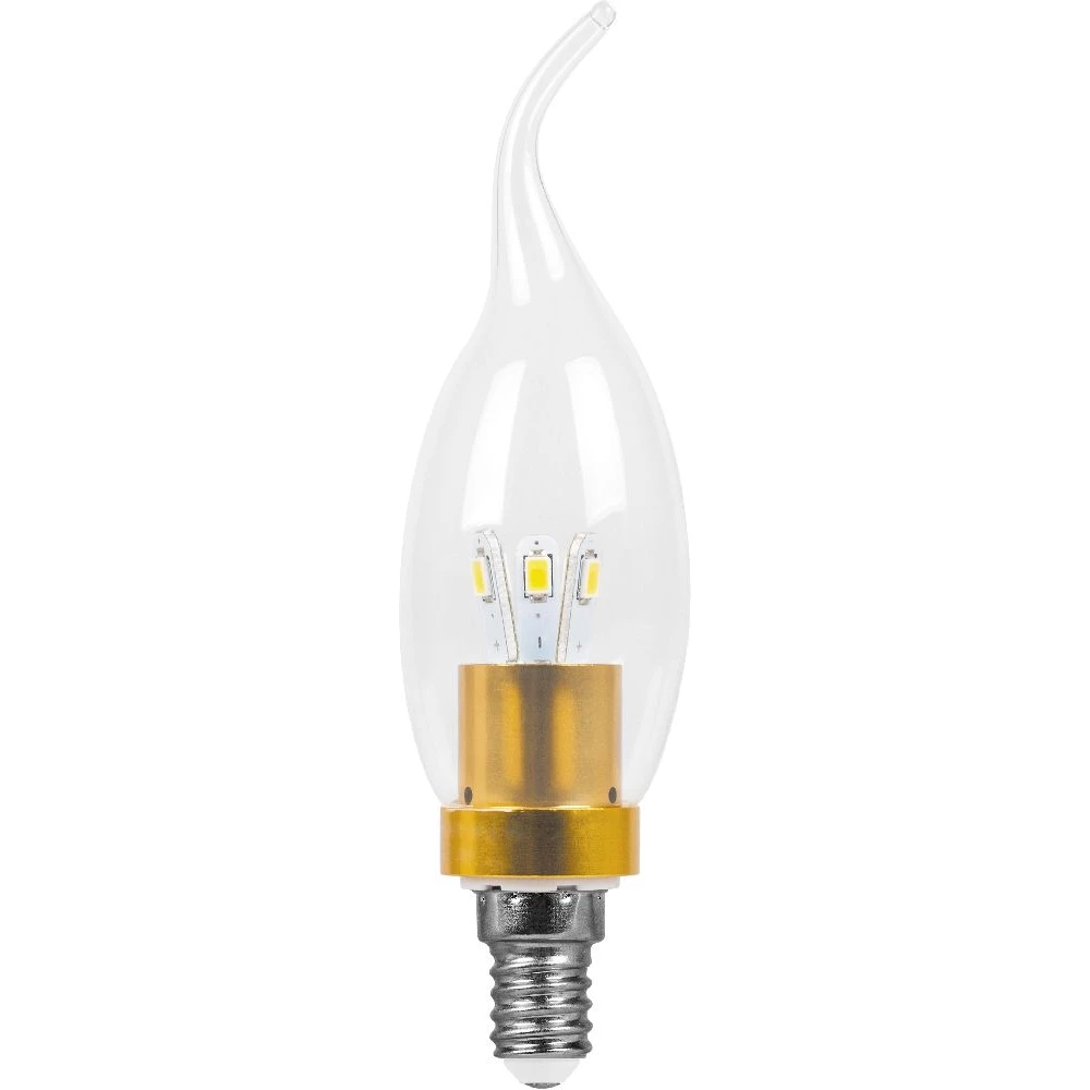 Лампа светодиодная, 6LED(3.5W) 230V E14 6400K золото, LB-71 (25262) - Viokon.com