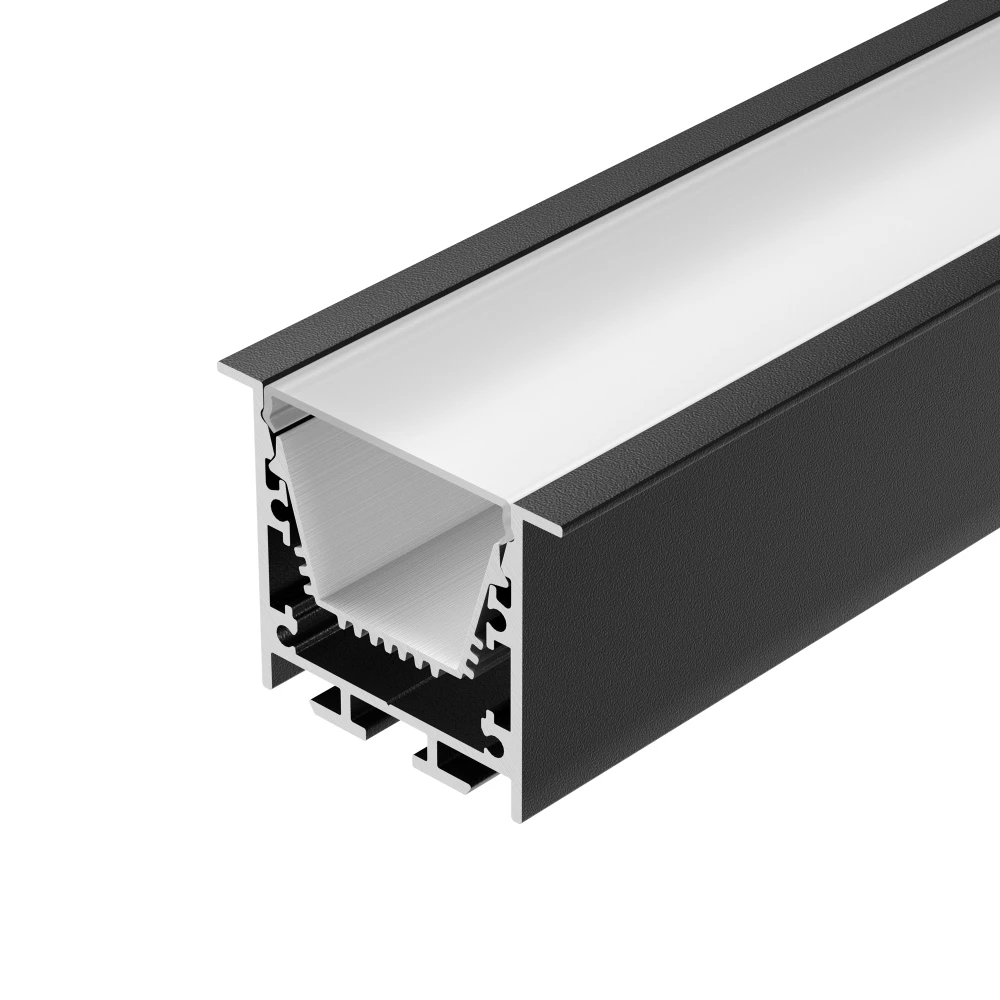 Профиль LINIA45-F-TRAY-2000 BLACK (Arlight, Алюминий) 062191 - Viokon.com