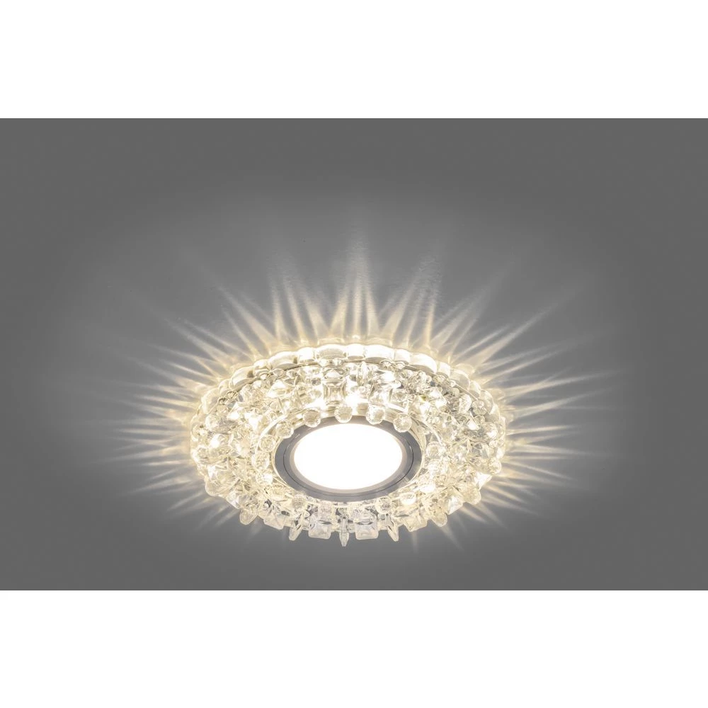 Светильник встраиваемый с белой LED подсветкой Feron CD923 потолочный MR16 G5.3 прозрачный (28898) - Viokon.com