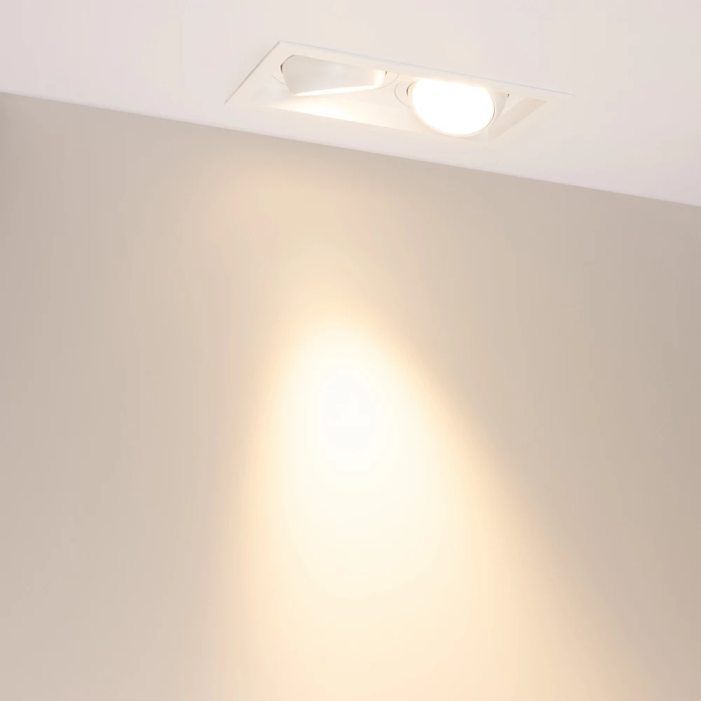 Светильник MS-VORTEX-BUILT-S250x140-2x30W Warm3000 (WH-WH, 30 deg, 230V) (Arlight, IP20 Металл, 5 лет) 057766 - Viokon.com