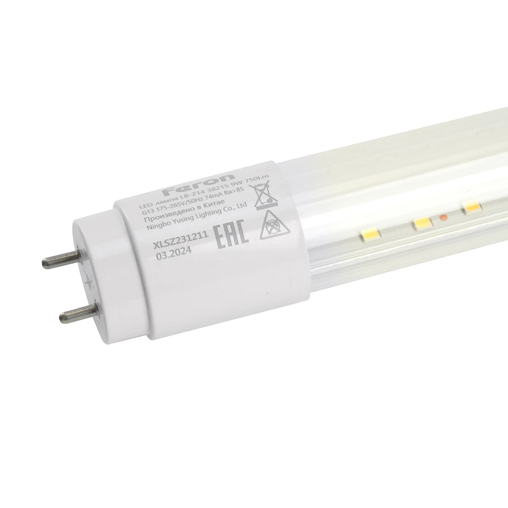 Лампа светодиодная Feron LB-214 G13 9W 175-265V 0,6м (38215) - Viokon.com