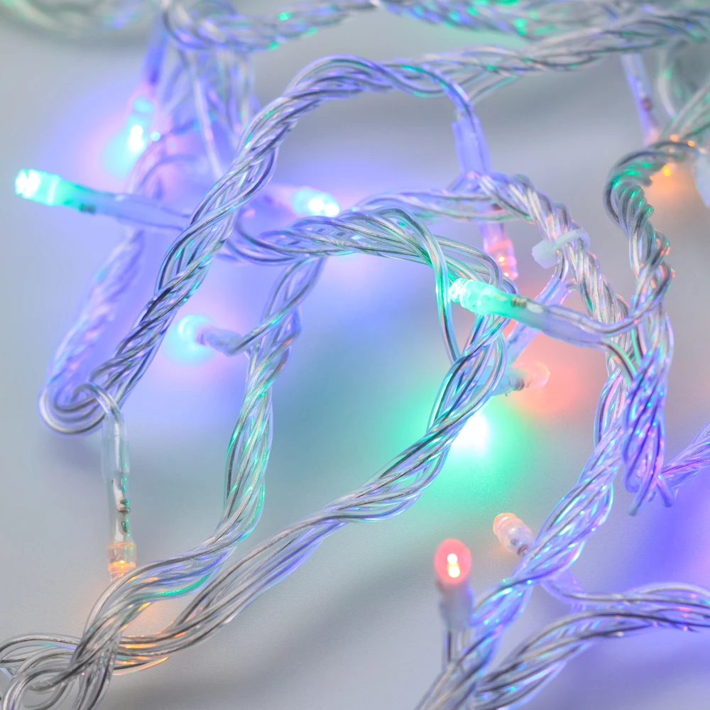 Светодиодная гирлянда ARD-STRING-HOME-5000-CLEAR-50LED-LIVE RGB (230V, 3.5W) (Ardecoled, IP20) 025763 - Viokon.com