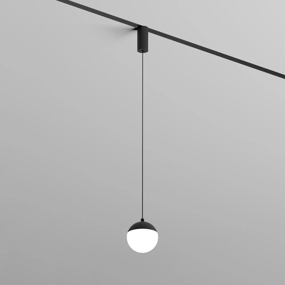 DK8056-BK Подвесной светильник SMART MOON 12W DIM 3000K-6000K черный алюминий акрил - Viokon.com