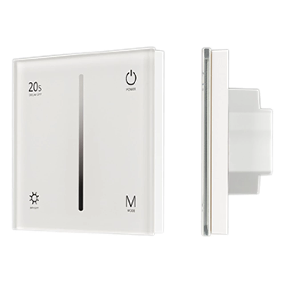 Панель SMART-P6-DIM-G-IN White (12-24V, 4x3A, Sens, 2.4G) (Arlight, IP20 Пластик, 5 лет) 034781 - Viokon.com