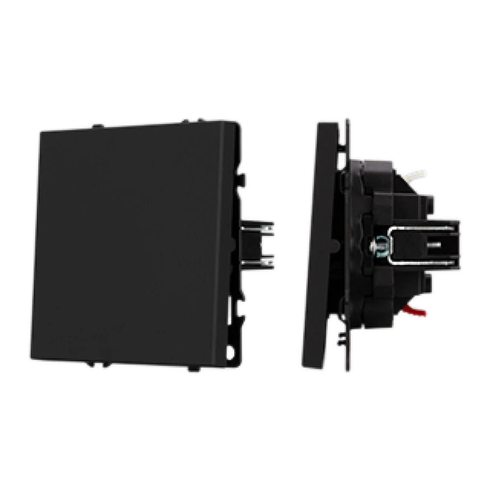 Механизм выключателя одноклавишный непроходной SWT-NOBE-MK01-SFPL-BK (230V, 10A) (Arlight, Черный оникс) 054243 - Viokon.com