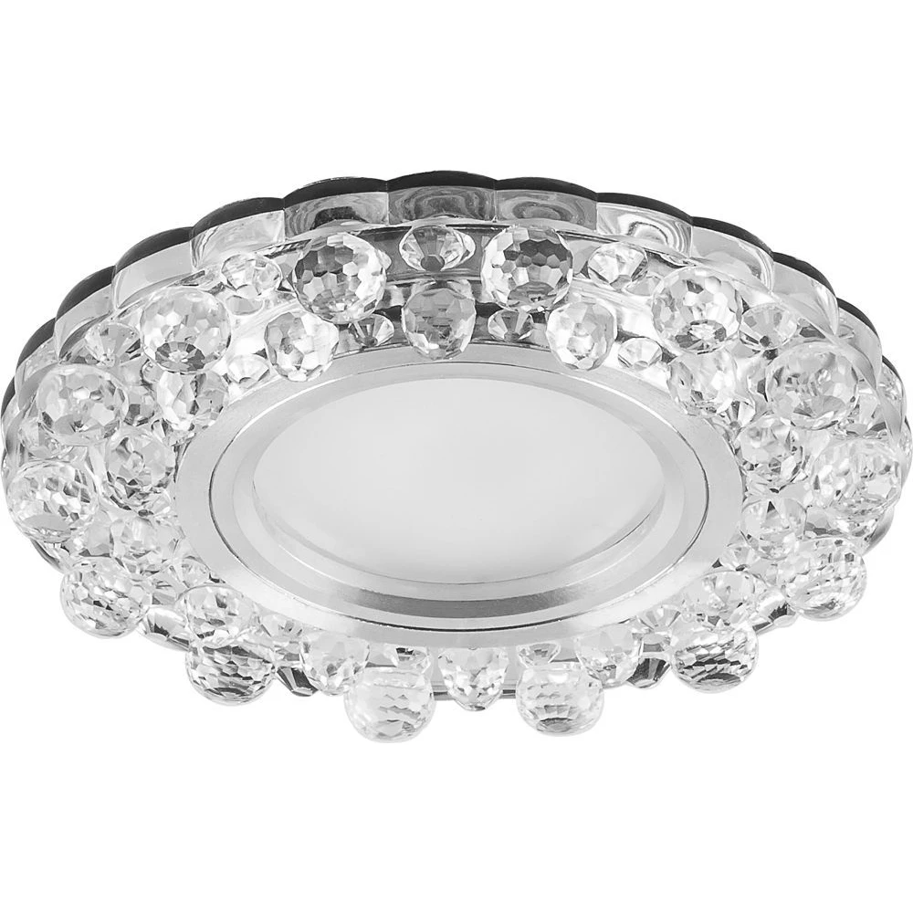 Светильник встраиваемый с белой LED подсветкой Feron CD924 потолочный MR16 G5.3 прозрачный (28899) - Viokon.com