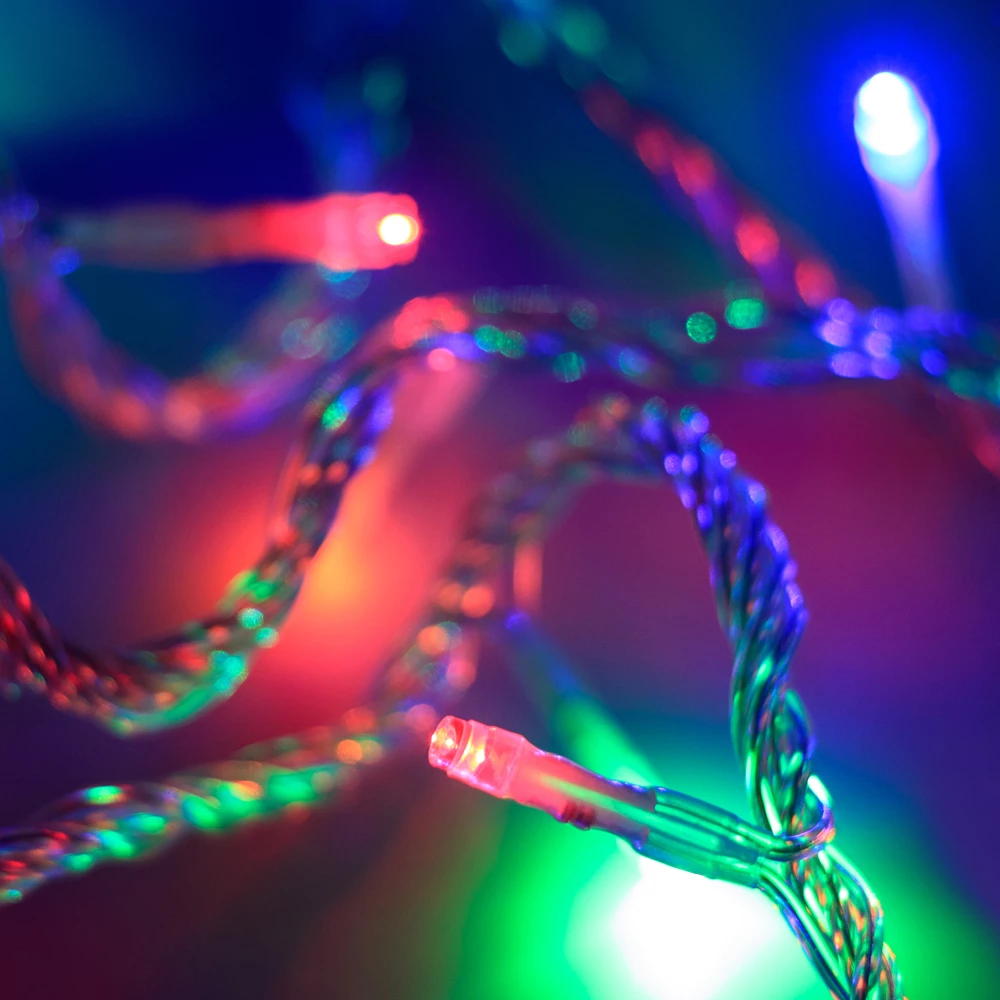 Светодиодная гирлянда ARD-STRING-HOME-5000-CLEAR-50LED-LIVE RGB (230V, 3.5W) (Ardecoled, IP20) 025763 - Viokon.com