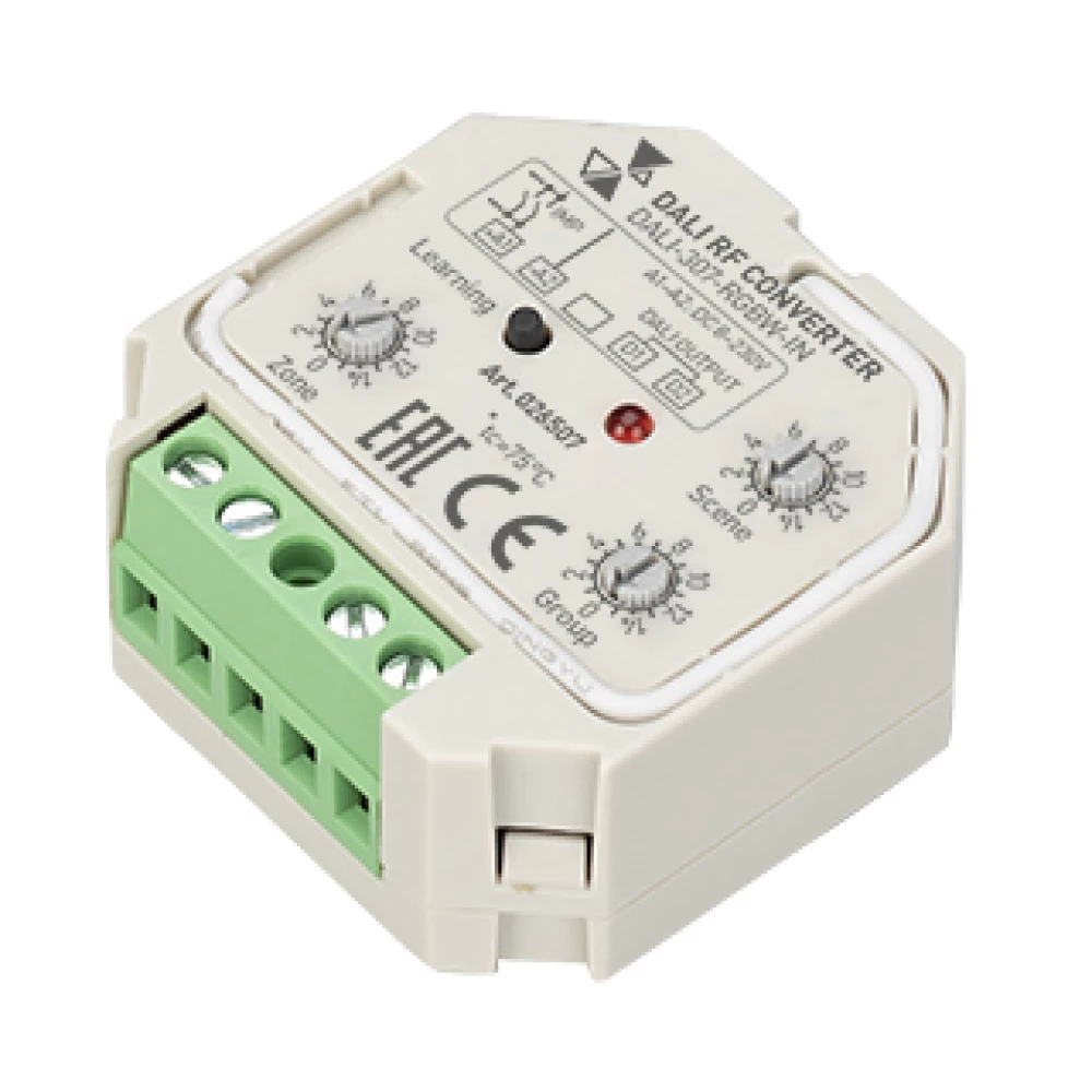 INTELLIGENT ARLIGHT Конвертер RF-сигнала DALI-307-RGBW-IN (DALI-BUS, RF, PUSH) (IARL, -) 026507 - Viokon.com